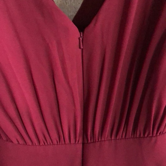 Wine Colored Bridesmaid Dress - Picture 4 of 4